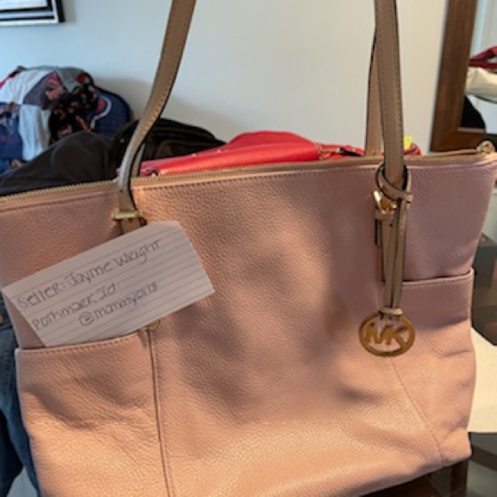Michael Kors Leather Pink Tote